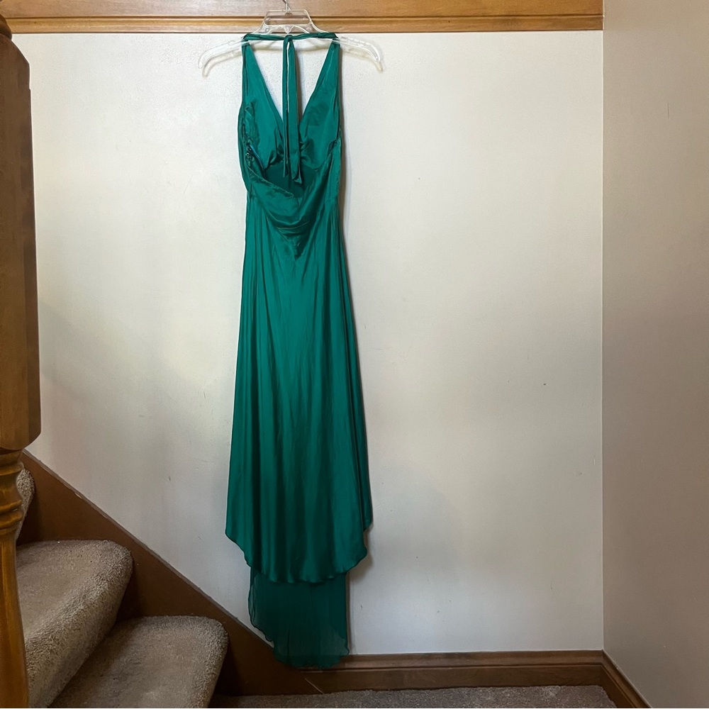Cache Green Halter High-Low Sundress - Picture 2 of 4